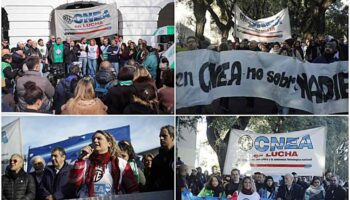 Trabajadores estatales argentinos se movilizan contra los despidos