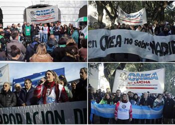 Trabajadores estatales argentinos se movilizan contra los despidos