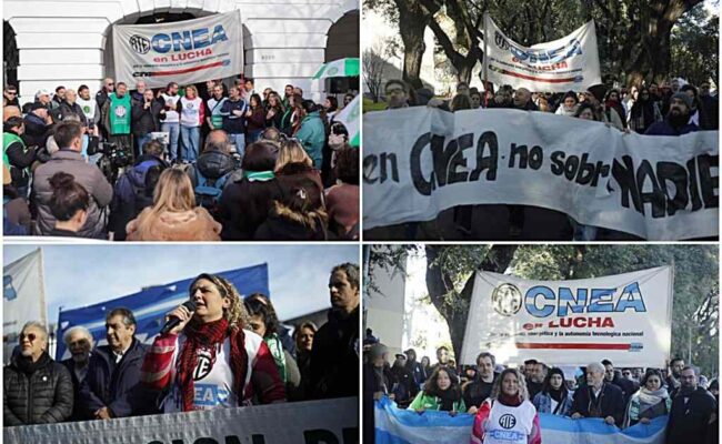 Trabajadores estatales argentinos se movilizan contra los despidos