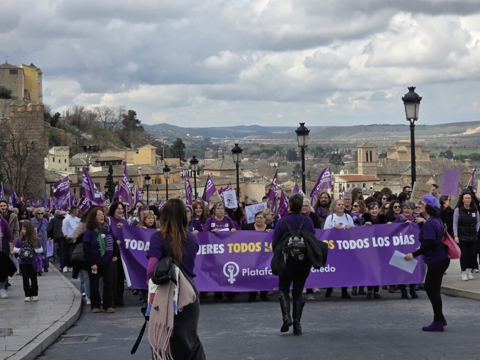 La Plataforma 8M Toledo reclama recursos públicos y una gestión eficaz a la atención a las víctimas de violencia sexual en Castilla-La Mancha