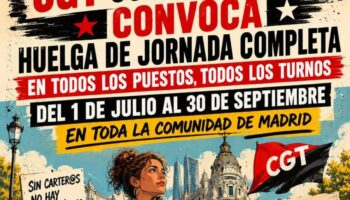 CGT Correos anuncia huelgas este verano en toda la Comunidad de Madrid, del 1 de julio al 30 de septiembre