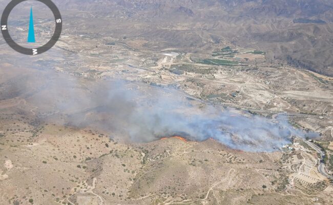 FACUA Andalucía exige a la Junta que aclare por qué demoró la activación del plan de evacuación ante los incendios en Los Gallardos