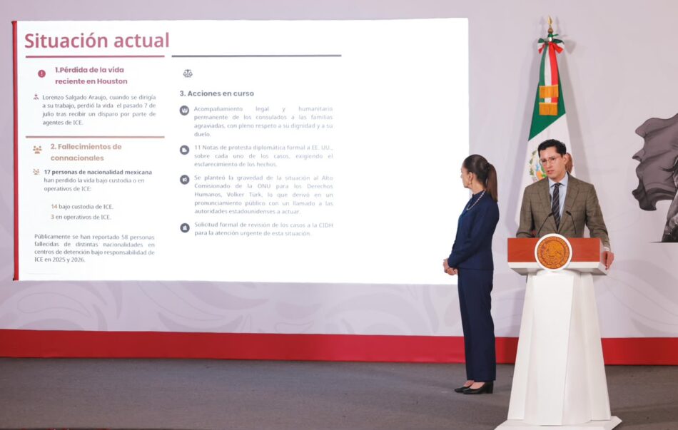 El Gobierno de México iniciará acciones legales ante EE.UU. por los asesinatos de connacionales en la frontera