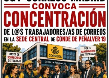 CGT convoca concentración el 29 de julio frente a la sede central de CORREOS