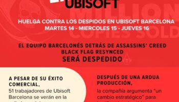 La CGT convoca tres dies de vaga a Ubisoft Barcelona