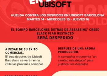 La CGT convoca tres dies de vaga a Ubisoft Barcelona