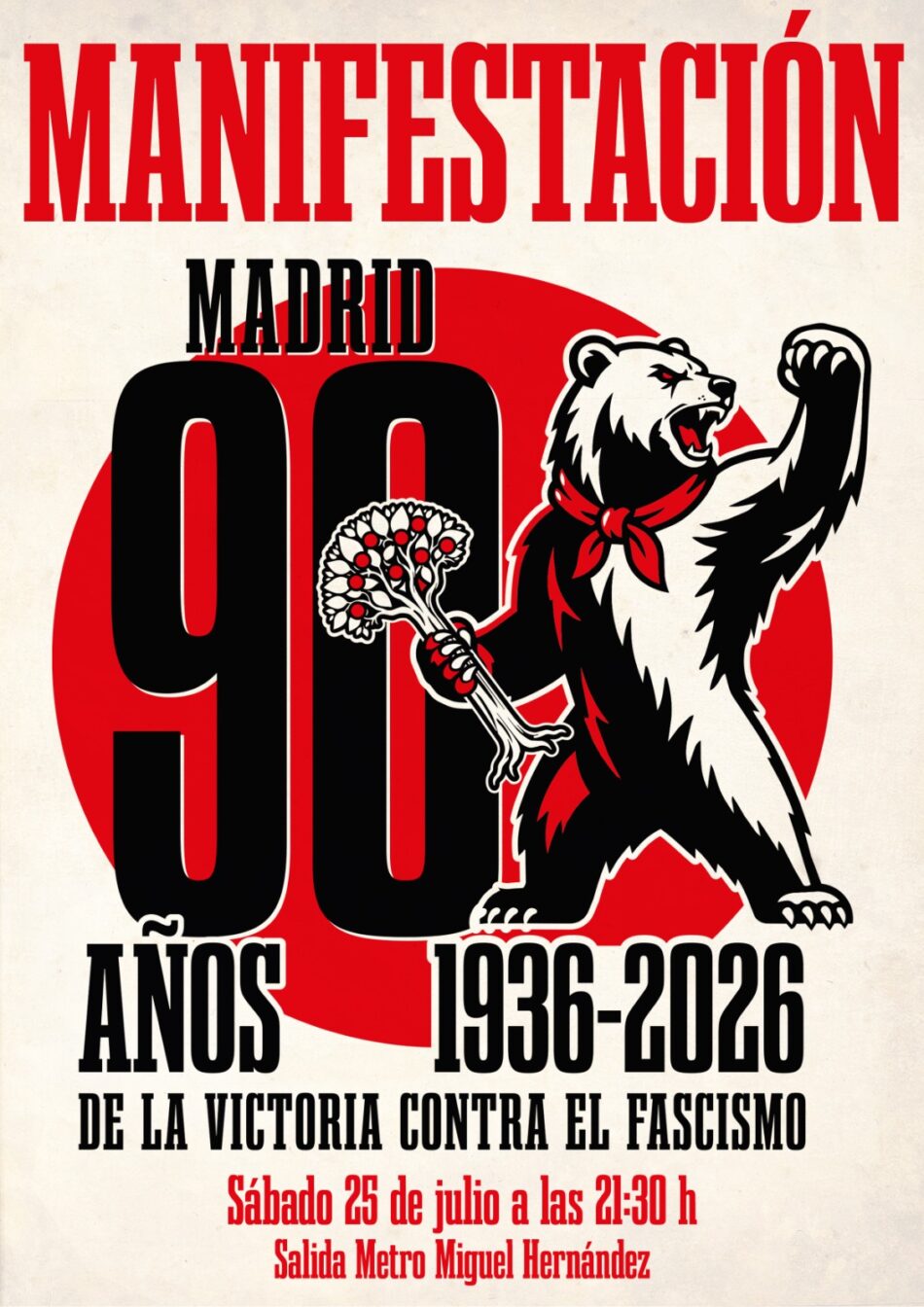 Madrid conmemorará el 90 aniversario de su victoria sobre el fascismo