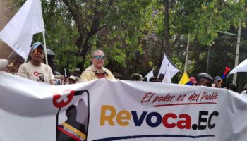 Convocan movilizaciones por revocatoria contra Noboa en Ecuador