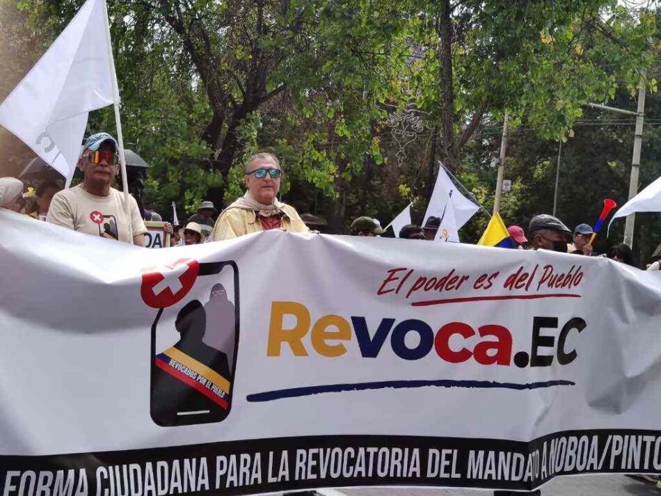 Convocan movilizaciones por revocatoria contra Noboa en Ecuador