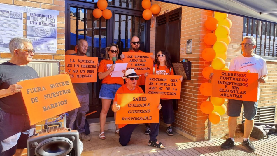 El «banco malo» (Sareb) bloquea la negociación y amenaza con el «desahucio invisible» a 17 familias en Fuenlabrada
