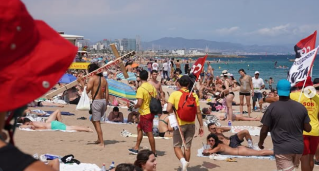 Socorristas de Barcelona se concentran el día mundial para la prevención de los ahogamientos 2026