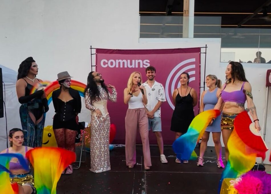 Badalona en Comú omple la Platja dels Pescadors de música, reivindicació i orgull LGTBIQ+