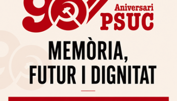 El ministre Urtasun encapçala l’acte central del 90è aniversari del PSUC