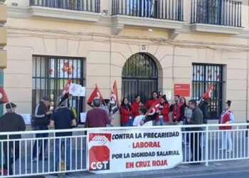 Las trabajadoras de Cruz Roja se concentran bajo el lema “Estamos quemadxs y no es del sol (aunque también)”