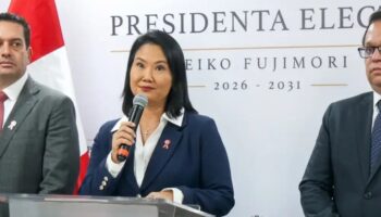 Fujimori terminó la espera y se instaló como Presidenta Electa de Perú
