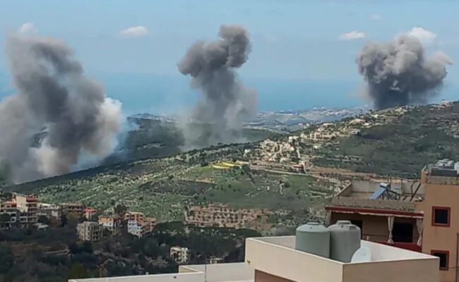 Israel bombardea zonas del sur del Líbano con proyectiles de fósforo