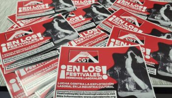 CGT mantiene la campaña por los derechos laborales en los festivales de música