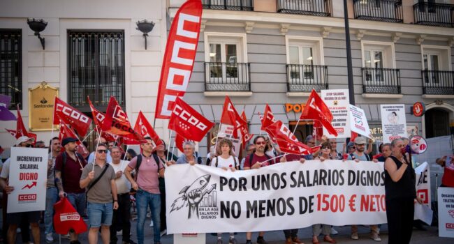 CCOO exige un salario mínimo para la Administración General del Estado