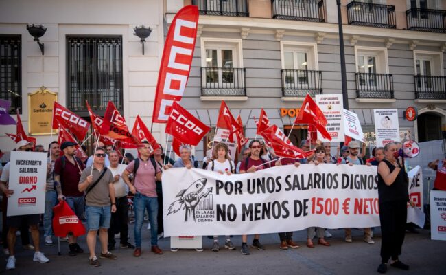 CCOO exige un salario mínimo para la Administración General del Estado