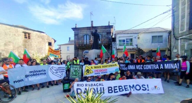 Activistas galegas e portuguesas ocupan a mina ilegal de San Xoán na Gudiña