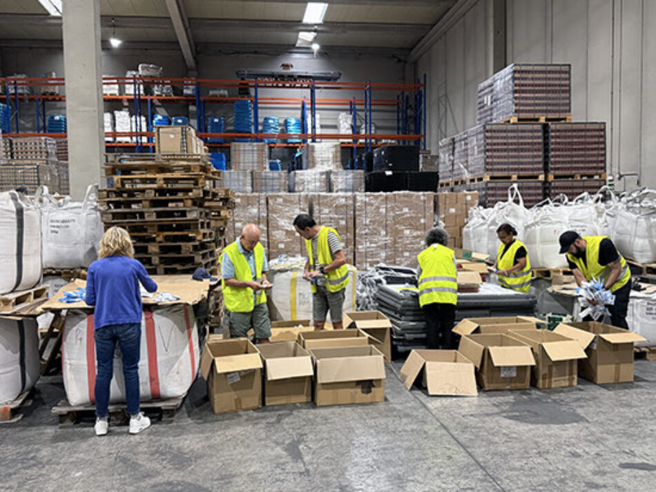 Alimentos, insumos sanitarios y otros materiales solidarios para Cuba salen del Puerto de Bilbao