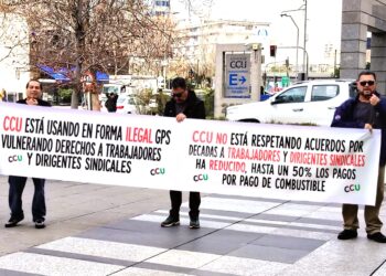 Chile. Trabajadores de holding CCU, propiedad de Grupo Luksic, protestan contra despidos y recorte de derechos