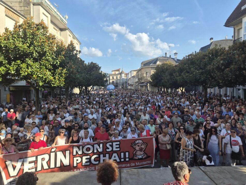 12.000 persoas claman en Verín por unha sanidade pública de calidade, próxima e sen esperas na comarca