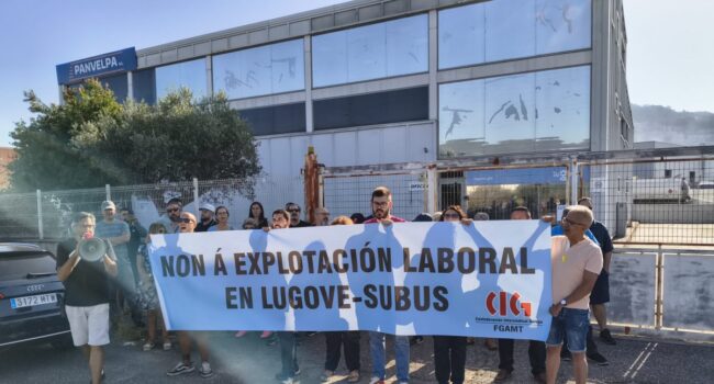 Importante seguimento na primeira xornada de folga nos autobuses de Lugove-Subus