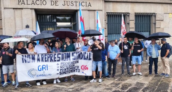A CIG-Industria de Ourense mobilízase no SMAC contra a represión sindical e laboral
