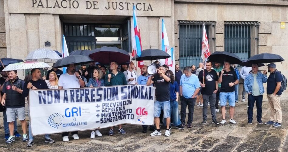 A CIG-Industria de Ourense mobilízase no SMAC contra a represión sindical e laboral