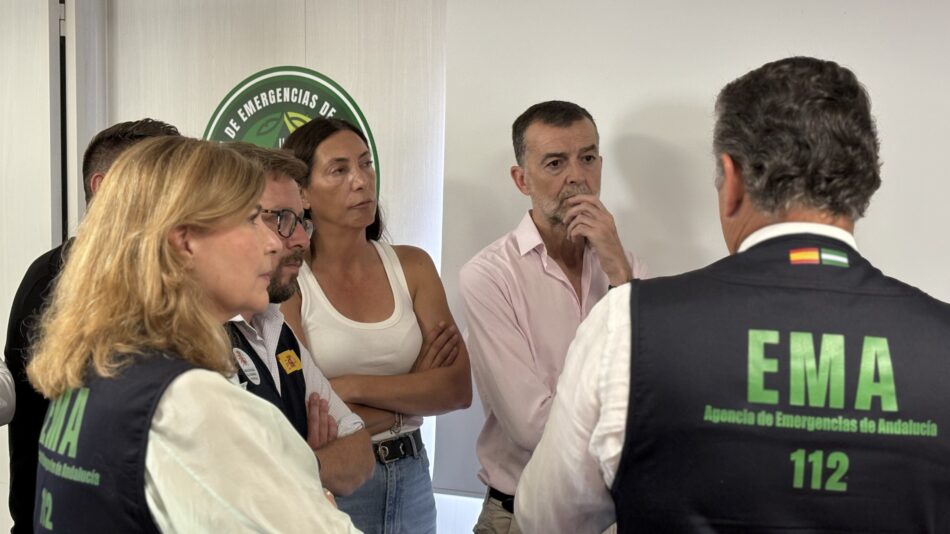 Antonio Maíllo reclama un Plan de Empleo para las zonas quemadas en Huelva y denuncia la precariedad del INFOCA