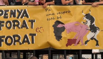 La Coordinadora Feminista de Valencia  se une a la denuncia presentada ante el infame cartel de la peña taurina de Sagunto