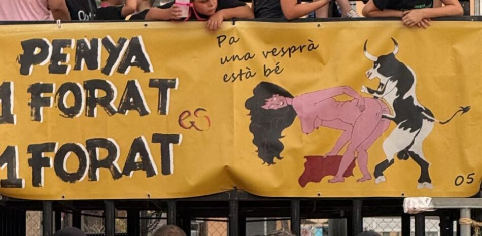 La Coordinadora Feminista de Valencia se une a la denuncia presentada ante el infame cartel de la peña taurina de Sagunto