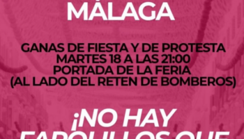 La Feria de Málaga no tapa la crisis: El colectivo «Un Techo por Derecho» protesta esta noche en la portada por la ola de desahucios
