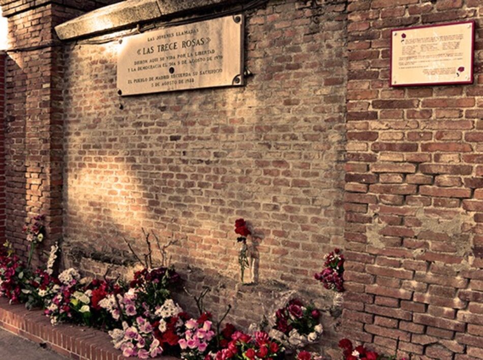 El PCE en Madrid reivindica el legado democrático de Las Trece Rosas frente al auge del revisionismo sobre el franquismo y los discursos de odio