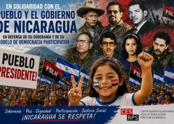 En solidaridad con el pueblo y el Gobierno de Nicaragua. En defensa de su soberanía y de su modelo de democracia participa