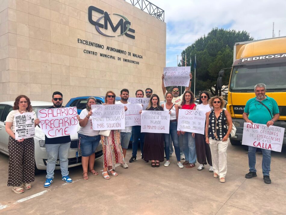 Desconvocada la huelga en el Centro Municipal de Emergencias del Ayuntamiento de Málaga