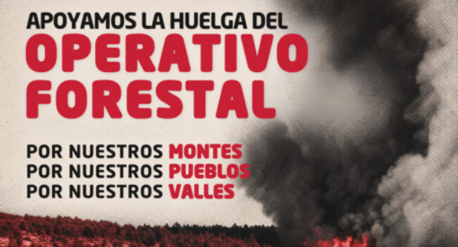 CNT Teruel apoya la huelga del operativo forestal de Aragón