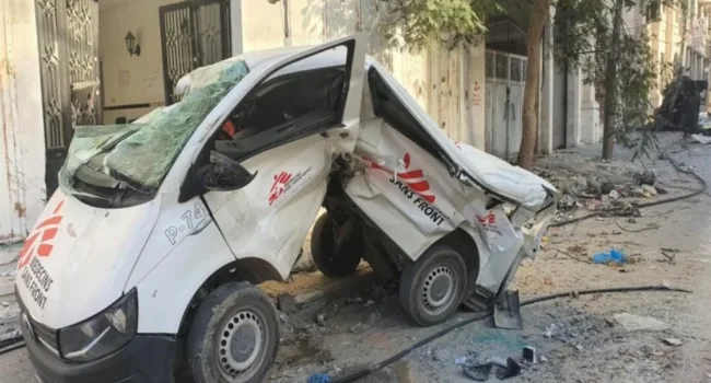 Médicos Sin Fronteras pide organismo imparcial que investigue a Israel por asesinar a su personal en Gaza