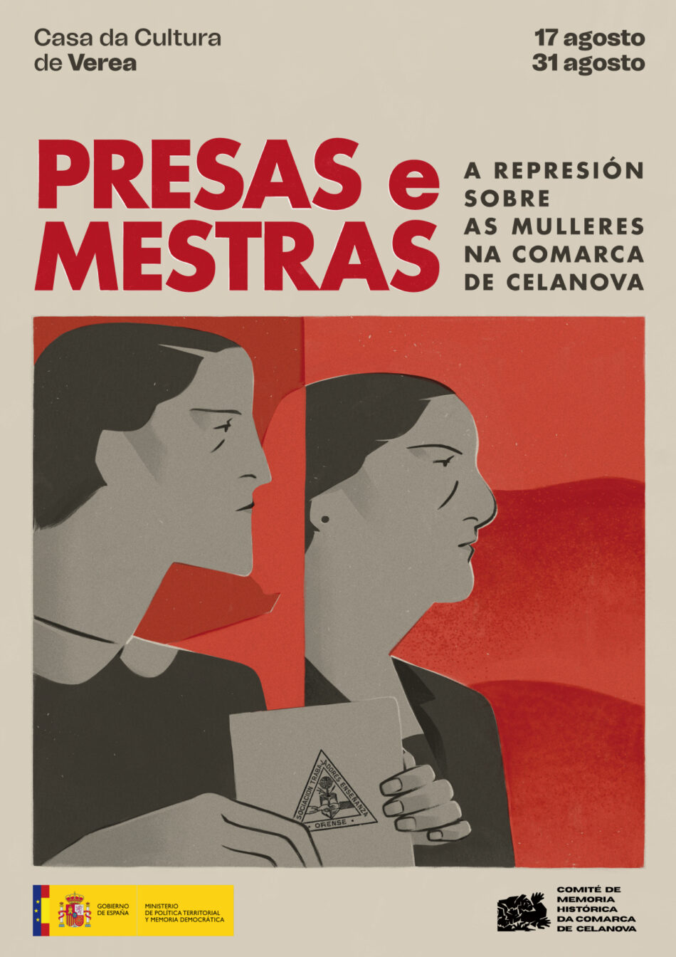 Presas e Mestras chega a Verea, terceiro concello que acolle a mostra sobre a represión franquista contra as mulleres