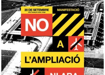 Gran mobilització el 20 de setembre contra l’ampliació de l’aeroport del Prat