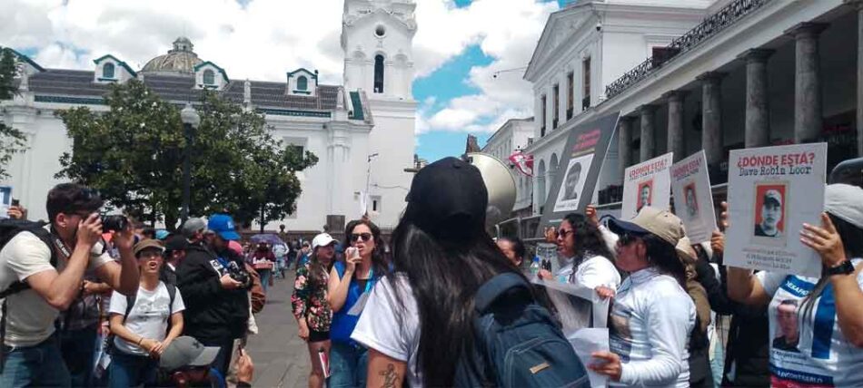 Jornada en Ecuador contra desapariciones forzadas