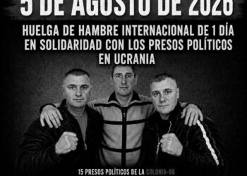 92 presos políticos antifascistas y comunistas de Ucrania inician huelga de hambre hoy 5 de agosto