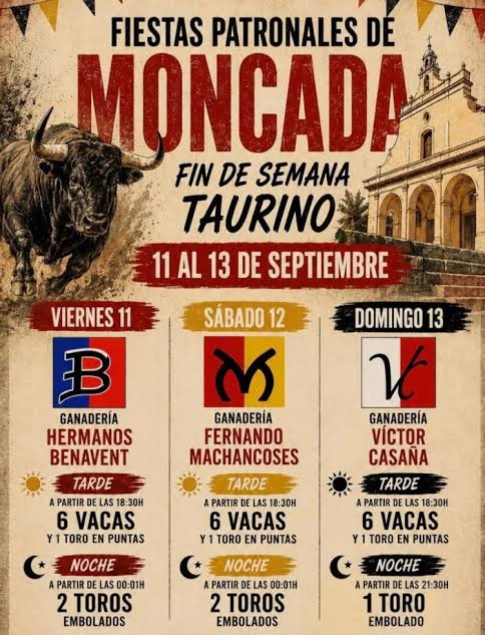 «A la Plataforma Defensa Animal nos entristece que Compromís autorice los actos taurinos en Moncada»