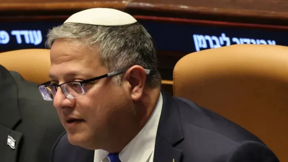Ministro israelí Ben-Gvir pide asesinar a «entre 30 y 40» palestinos cada noche en Gaza