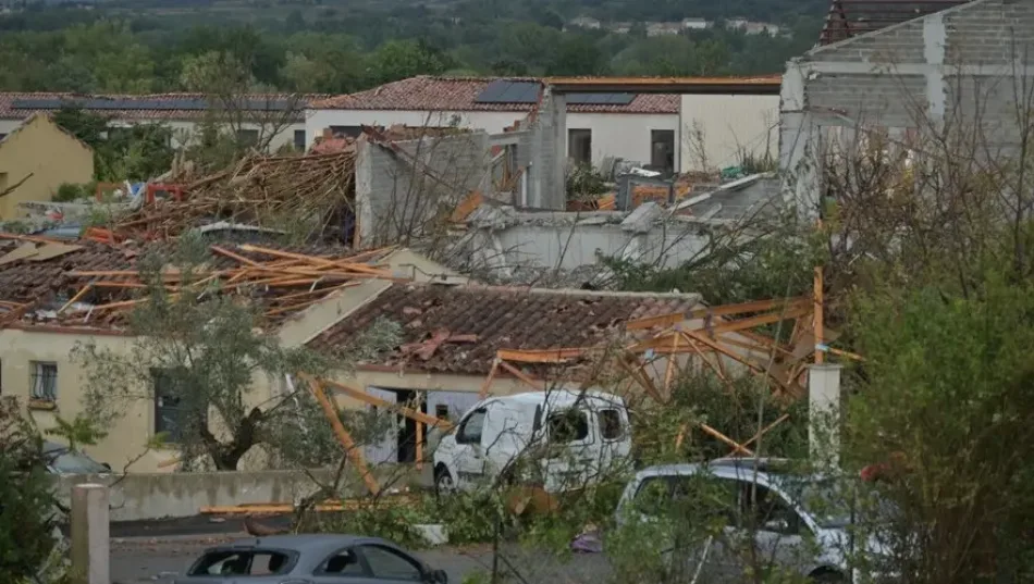 Un tornado deja 41 heridos y 300 viviendas dañadas en Francia