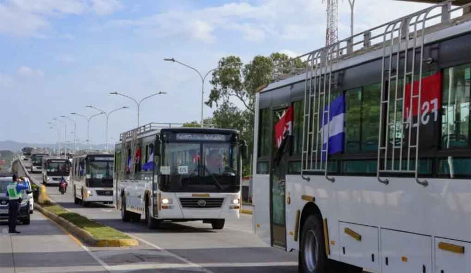 Nicaragua incorpora 60 autobuses chinos para modernizar transporte