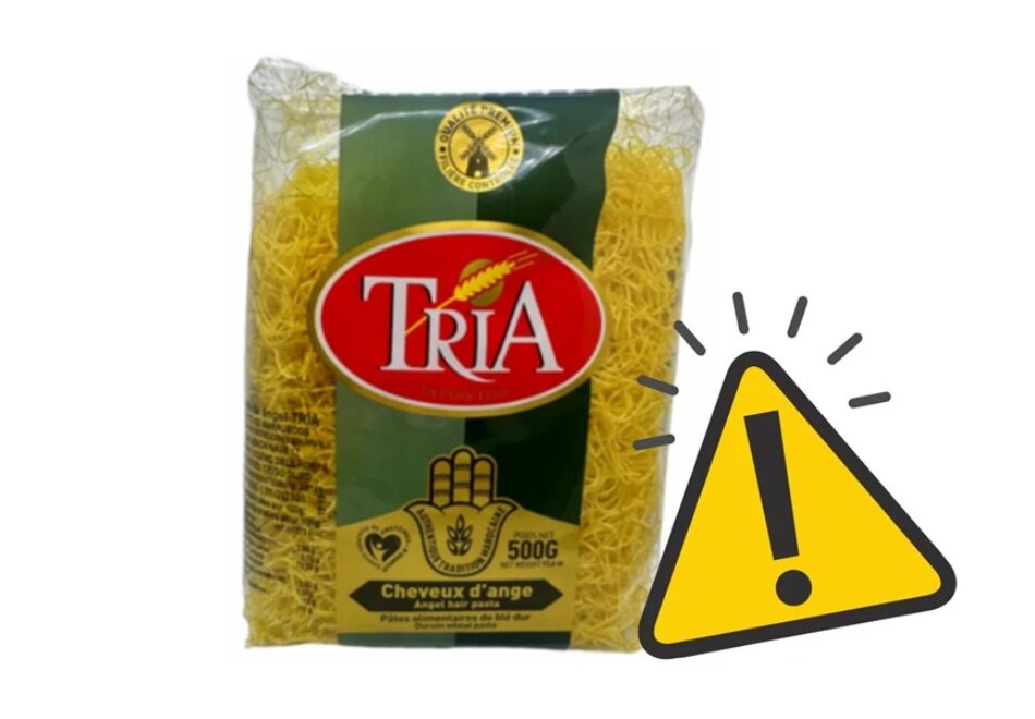 La Aesan advierte de la presencia de mostaza no declarada en el etiquetado en pasta tipo cabello de ángel de la marca Tria