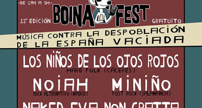 Este sábado el 12º Boina Fest multiplicará por 30 los habitantes de Arenillas (Soria) con talleres, humor y música contra la despoblación