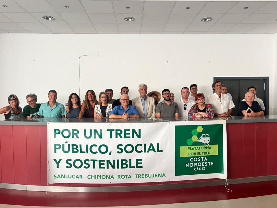 La Plataforma del Tren de la Costa Noreste celebra la Jornada Técnica de Chipiona como un «fuerte impulso para un consenso general»